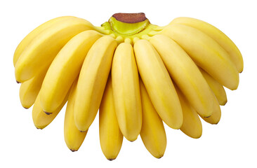 Delicious bananas cut out