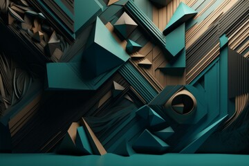 Aufkleber - wall decor abstract. generate ai
