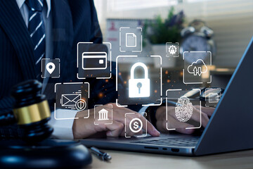 PDPA,Personal Data Protection Act concept.Lawyers provide protection for individuals.Privacy laws of sensitive information and policies. personal data privacy policy.