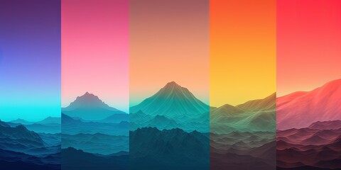 colorful abstract background by ai generative