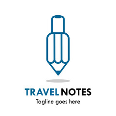 Wall Mural - Travel notes design logo template illustartion