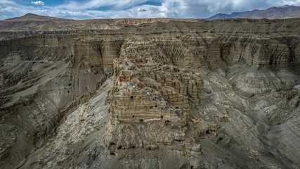 Sticker - Ancient Piyang Dongga Ruins in Zhada County on a sunny day