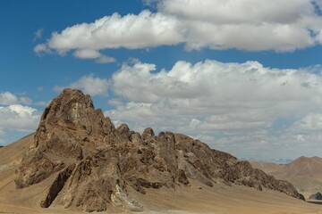 Sticker - Beautiful landscape of old mountains of the Ritu County in Tibet, China