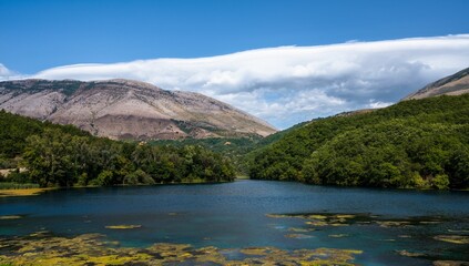 Canvas Print - Mesmerizing landscape of the Blue Eye spring in Albania