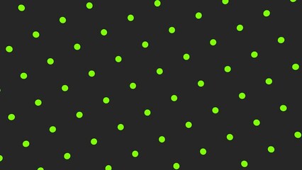 Poster - Green dots on a gray background. Video intro for intro or presentation. Rendering animation.