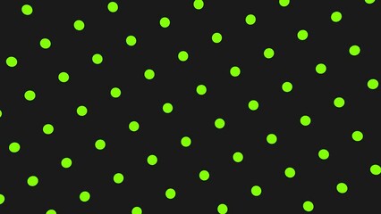 Poster - Green dots on a gray background. Video intro for intro or presentation. Rendering animation.