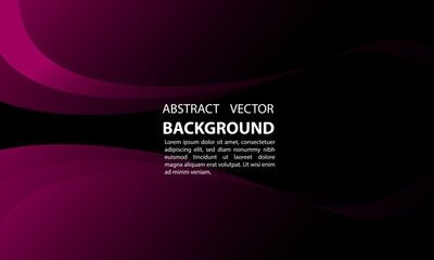 Wall Mural - Black and pink abstract vector background