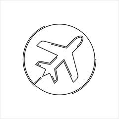 Wall Mural - Airplane Icon Y_2203001