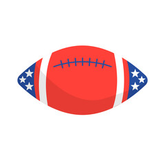 american football with USA flag