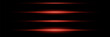 Horizontal light beams, glowing red line of light, flash of red horizontal glare, laser beams, beautiful light flash, bright glow.