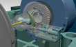 mechanical over speed turbine 3D illustration