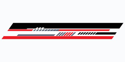 abstract vector lines on white background. striped design element. stickers for vehicles, boats, mot