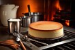 © MeyKitchen - bake cheesecake in front modern oven and stuff food photography