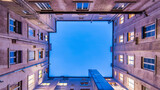 Fototapeta Góry - The perspective through the building