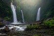 Hidden Waterfalls in Borneo - Three Sisters Waterfall in Ulu Baram, Sarawak