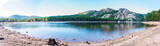 Fototapeta Góry - Panorama du lac de l'Ospedale