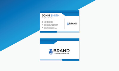 Creative  blue business template design, simple clean with vector format.