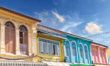 Sino Portuguese Colourful And Decorative House In Old Phuket Town Phuket Thailand 
