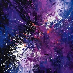 Canvas Print - abstract background with splashes