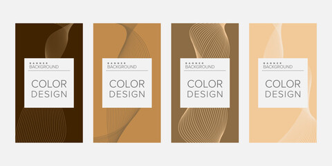 Color background banner vector design template