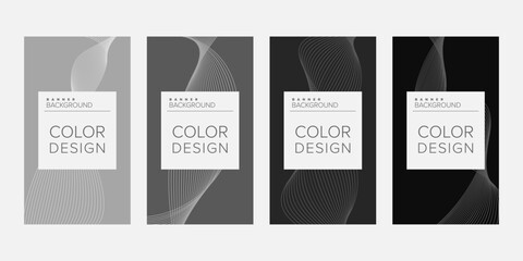 Color background banner vector design template