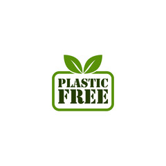 Wall Mural - Plastic free icon. BPA free icon isolated on white background