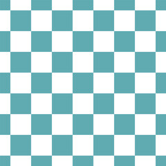Wall Mural - Seamless pattern with blue and white checkerboard