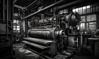 Wall Mural - steam locomotive in the factory HD 8K wallpaper Stock Photography Photo Image