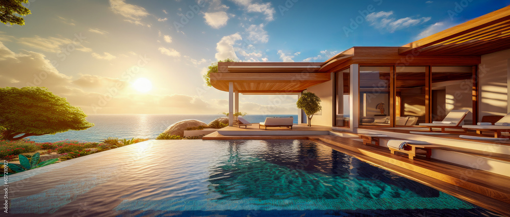 Ultra luxury ocean view vacation beach house with a beautiful ocean ...