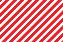 Abstract Seamless Geometric White Diagonal Stripe Line Pattern With Red Bg.