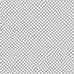 Poster - abstract seamless geometric black diagonal slanted line cross pattern.