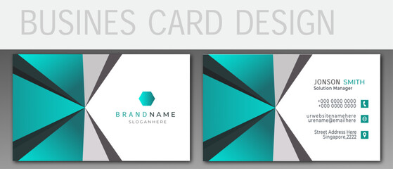 modern business card design, double sided business card design template, creative modern name card and business card.