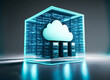 © yaseen - Cloud Computing Creative Icon. Creative Cloud Computing, 2D Rendering Icom, simple, High Quality.