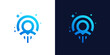 © Crelaba_Std - Leadership logo design with leader logo, Startup Launch, and pin location design graphic vector illustration. Symbol, icon, creative.
