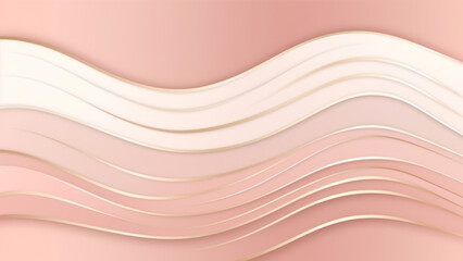 Poster - Premium background design with white line pattern (texture) in luxury pastel colour. Abstract horizontal vector template for business banner, formal backdrop, prestigious voucher, generative ai
