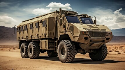 Wall Mural - Military Armored Transport Vehicle
