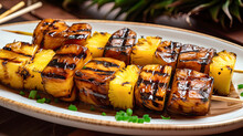 Grilled Pineapple Skewers - Generative AI