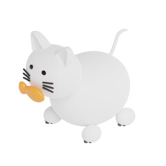  3D Cat Illustration