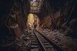 person, exploring abandoned mineshaft and discovering forgotten treasure, created with generative ai
