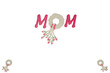 Christmas decoration with a ribbon, Mother's Day garland 