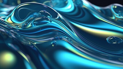 Water waves. Nature background. Abstract ocean seascape. Sea surface. Generative AI. Illustration for for banner, poster, cover, brochure or presentation.