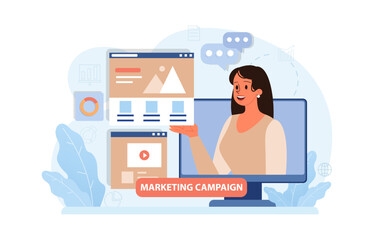 Poster - marketing campaign. brand or product advertising with entertaining