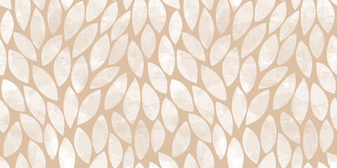  Watercolor leaves seamless vector pattern. Autumn leaves background, textured jungle print