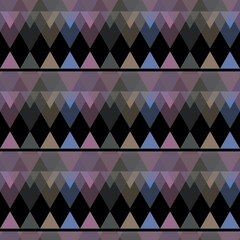 Wall Mural - Triangle pattern. Seamless pattern background from a variety of multicolored triangles.