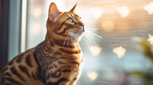 Illustration From Bengal Cat Made By  Generative AI