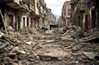 © ADDICTIVE STOCK - AI generative of a natural disaster earthquake in a destroyed city