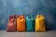 © ADDICTIVE STOCK - group of different colors garbage bag for recycling