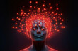 © ADDICTIVE STOCK - human head with lights in the brain in a futuristic concept