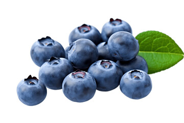 Poster - Blueberries on a transparent background. AI