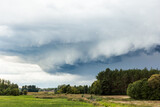 Fototapeta Tęcza - landscape with clouds
